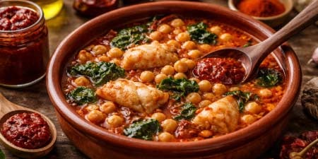 El sabor tradicional de los pimientos y la carne de ñora en la cocina española en Semana Santa